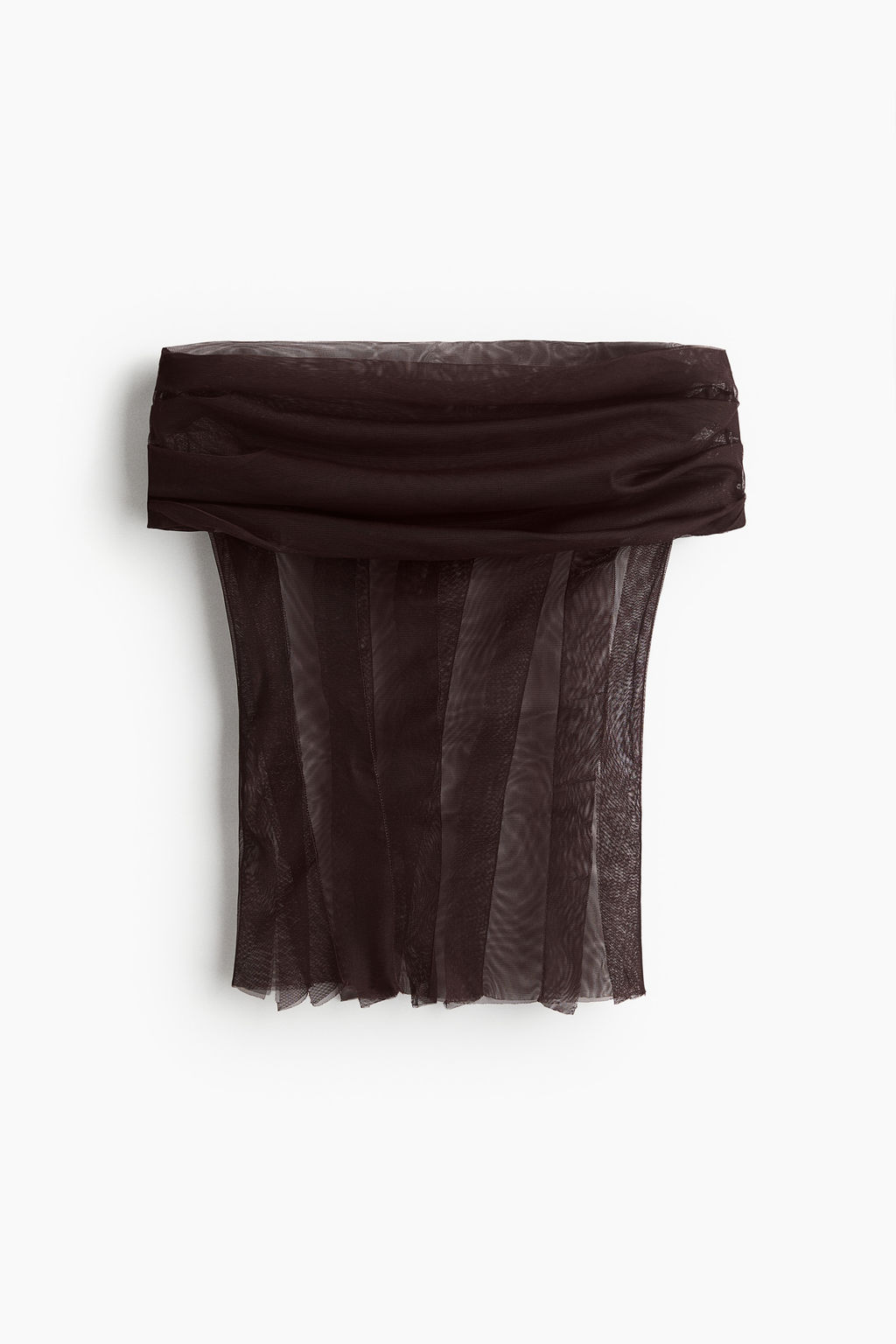 Top de malla off-the-shoulder