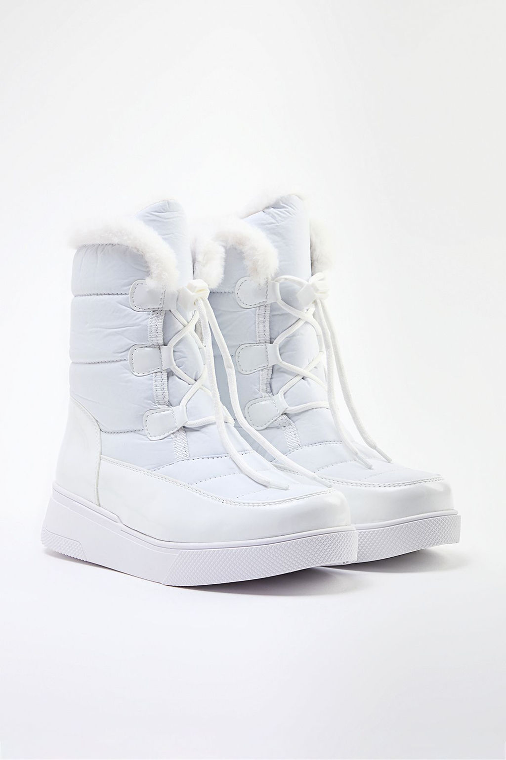 Trendyolmilla Shoes Bej Su Itici Ici Kurklu Bagc?kl? Kad?n Kar Bot TAKAW25BO00023  фото 3