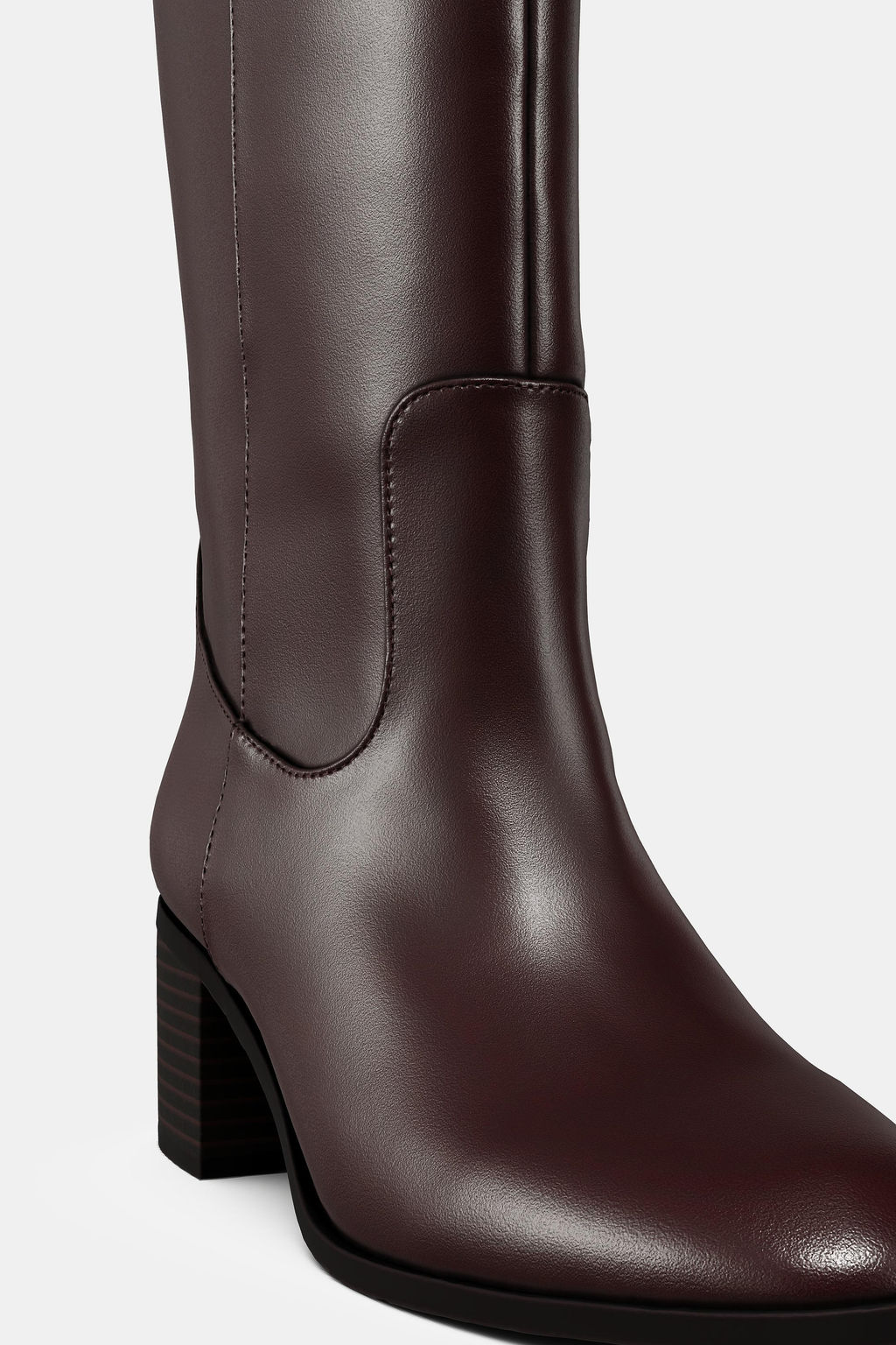 BLOCK HEEL KNEE-HIGH BOOTS - Zara фото 3