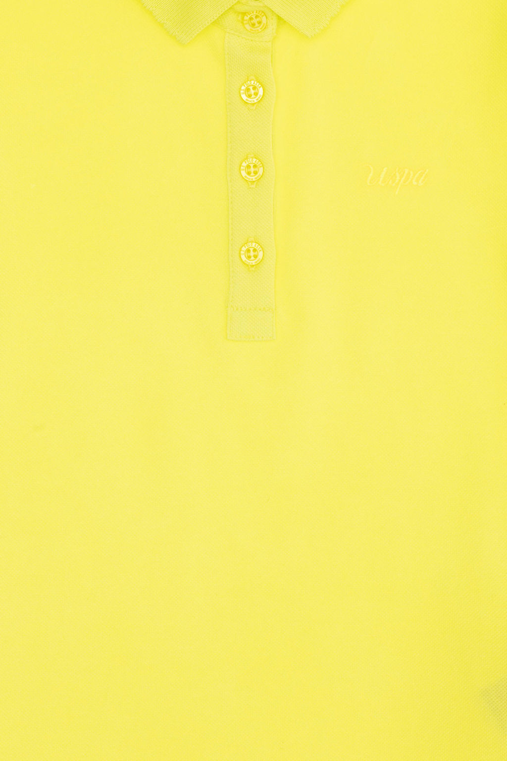 U. S. Polo Assn Неоново-желтая базовая футболка с воротником-поло для девочек - U.s. polo assn фото 5