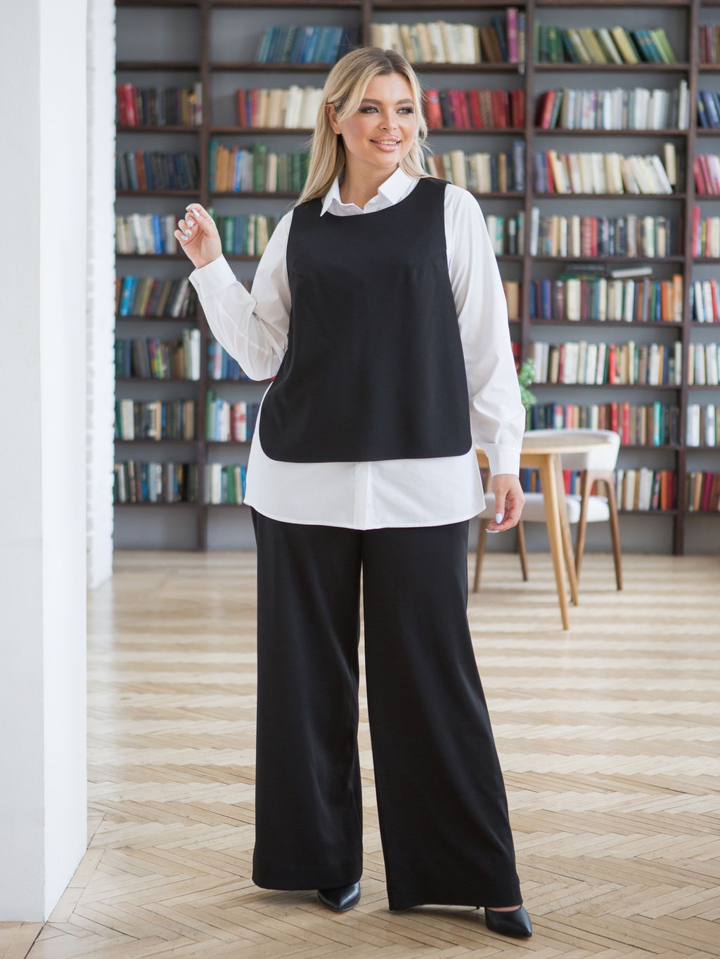 Блузка 1354 белый - Novita фото 2