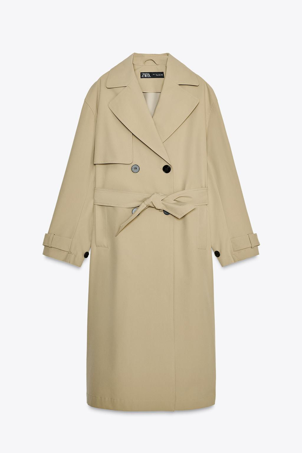 WATER-REPELLENT TRENCH COAT WITH BELT - Zara фото 12