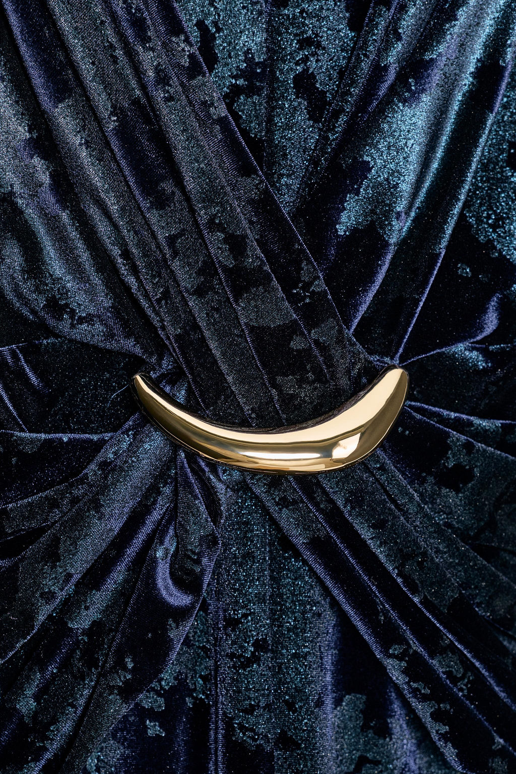 VELVET MIDI DRESS WITH HARDWARE - Zara фото 4