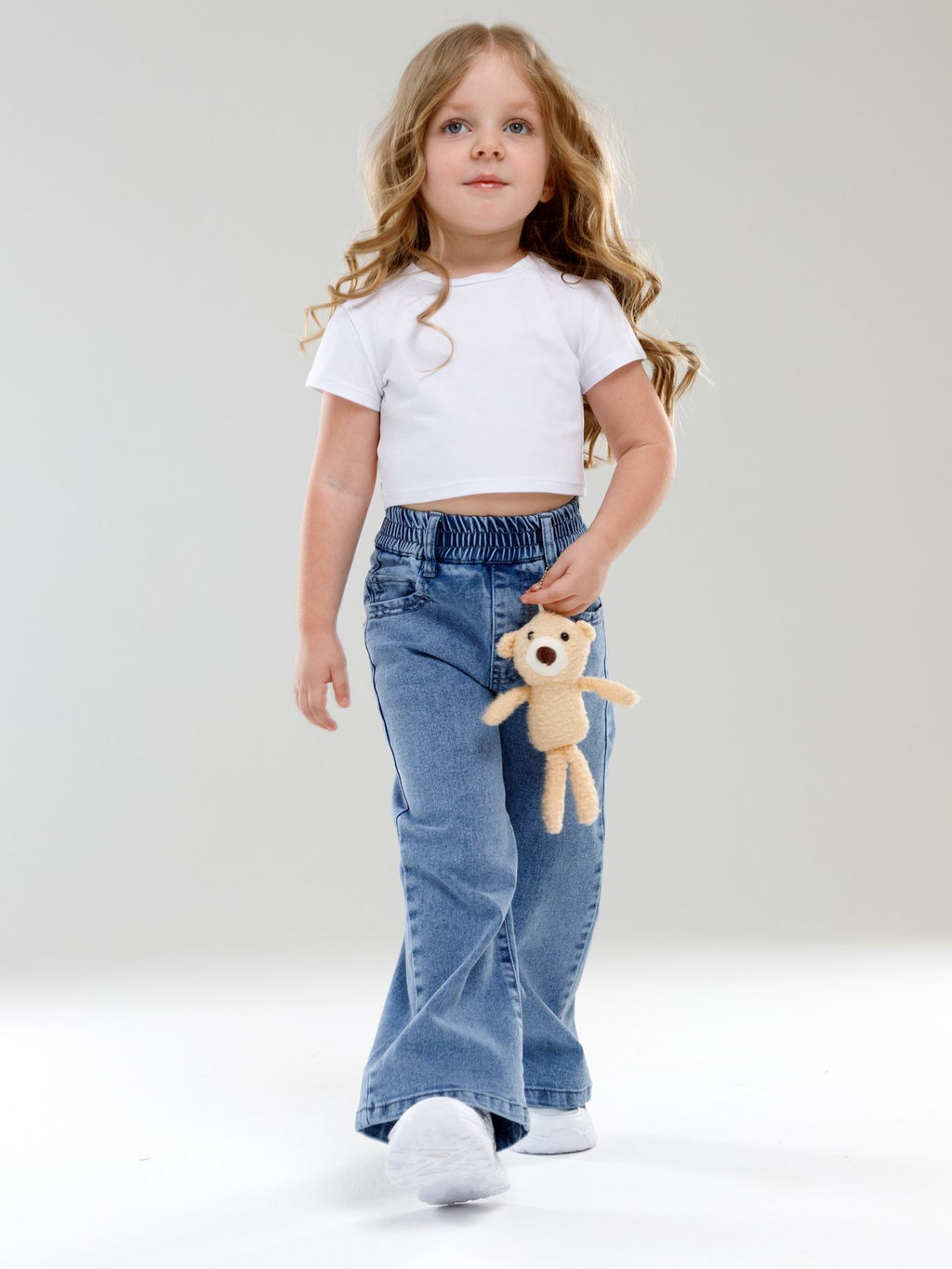 Джинсы-трубы для девочек - СИНЯЯ МОДА фото 12