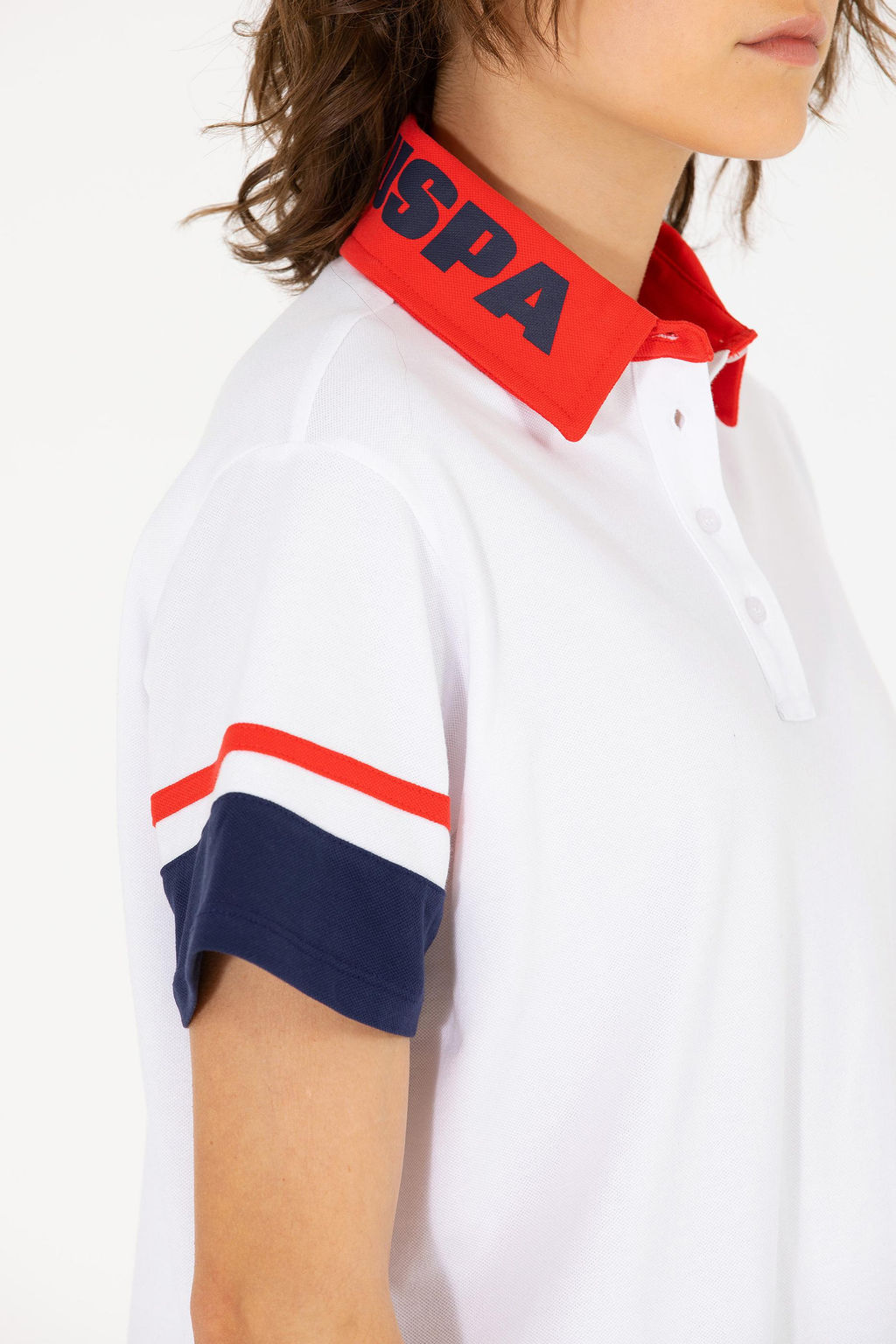 Kad_n Beyaz Polo Yaka Ti__rt - U.s. polo assn фото 7