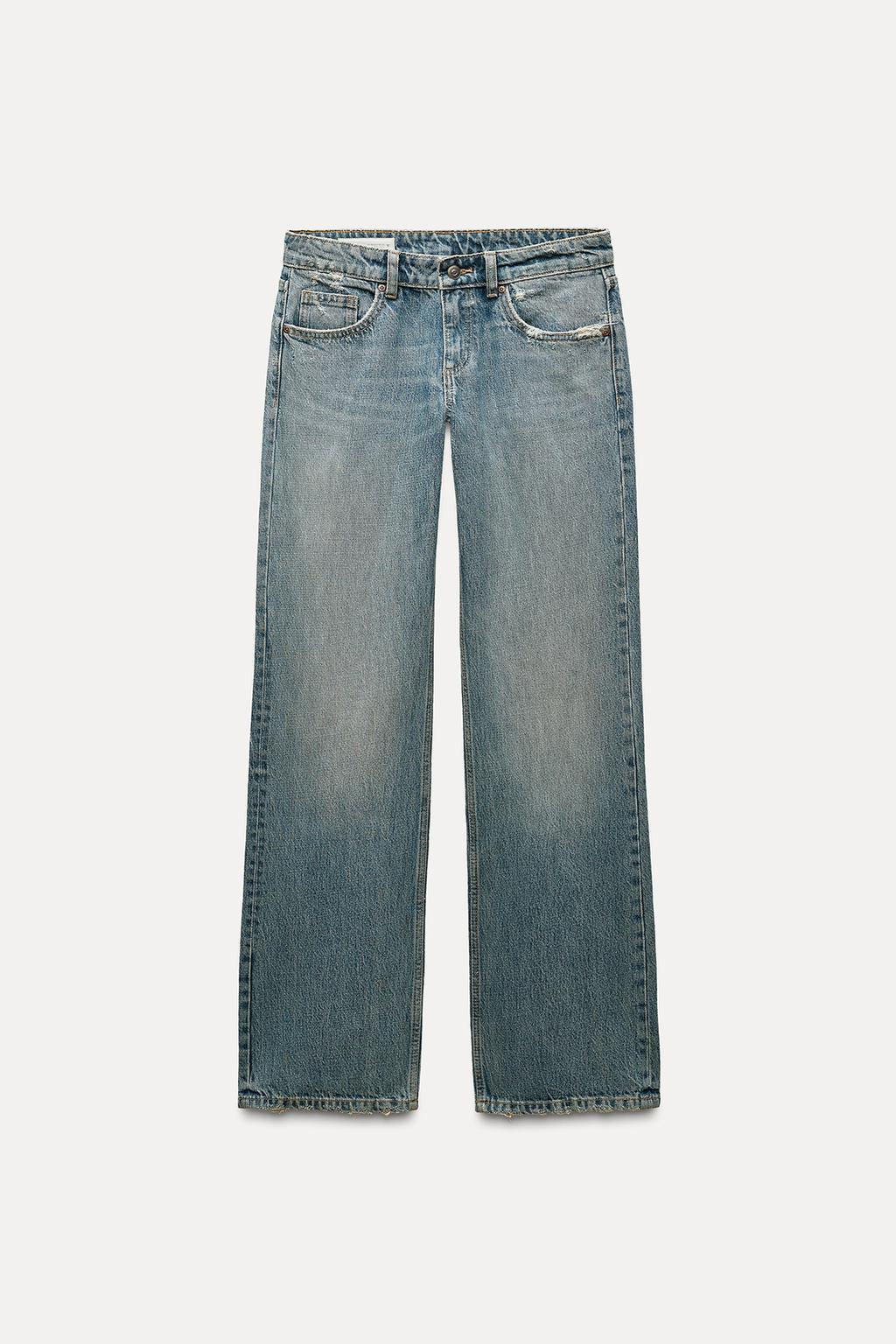 FEW ITEMS LEFT TRF WIDE-LEG LOW-RISE JEANS - Zara фото 3