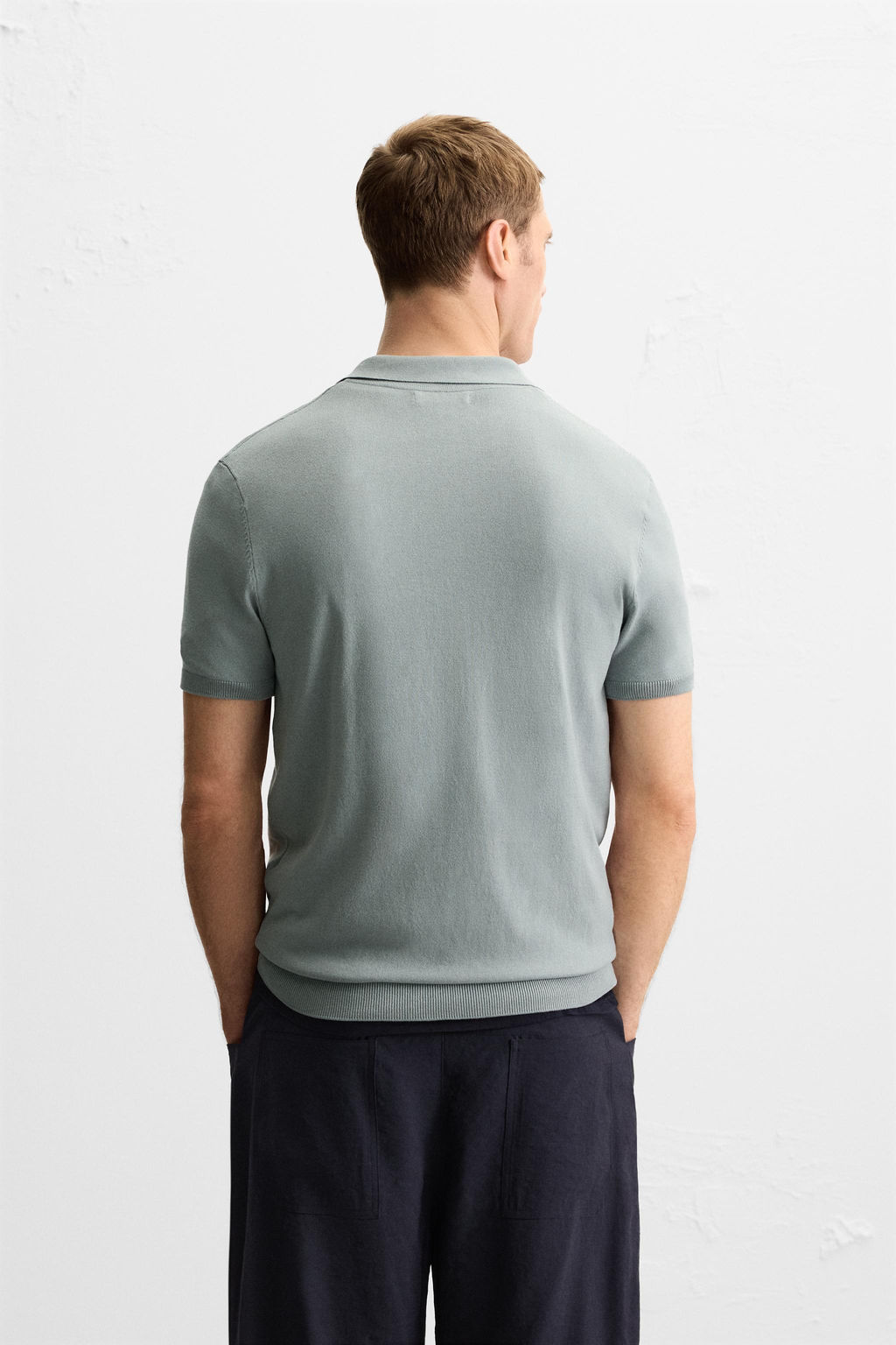 REGULAR FIT KNITTED POLO SHIRT - Zara фото 3