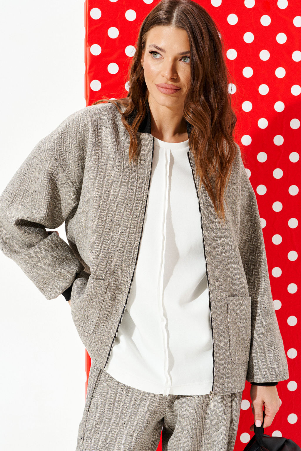 костюм женский 2-х предметный (бомбер + брюки) - Elletto фото 8