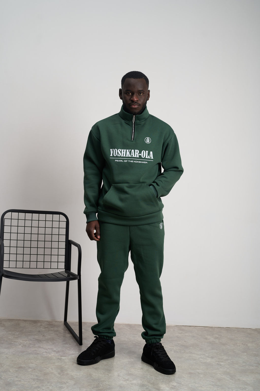 Мужской трикотажный костюм c начесом "Yoshkar-Ola" малахит