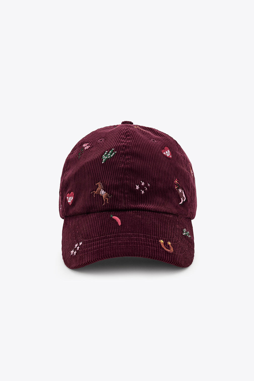 EMBROIDERED CORDUROY CAP - Zara фото 4