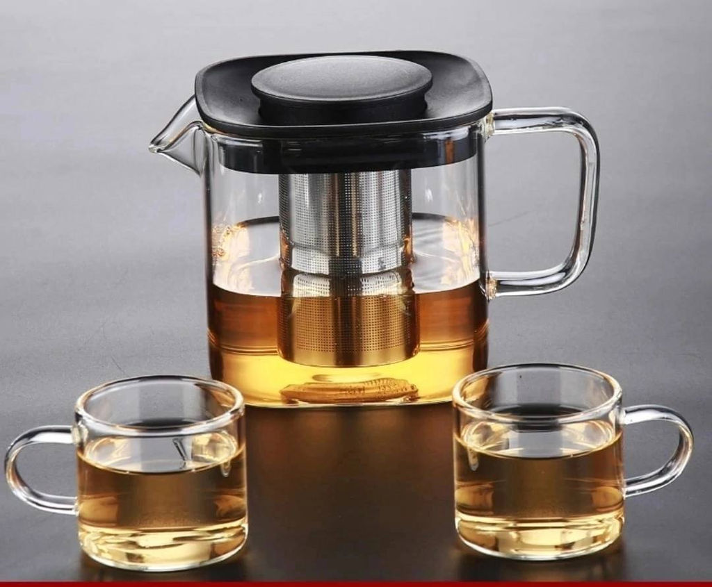 Чайник стекл. заварочный 1,1 л жаропрочный "Kelli", арт. KL-3219