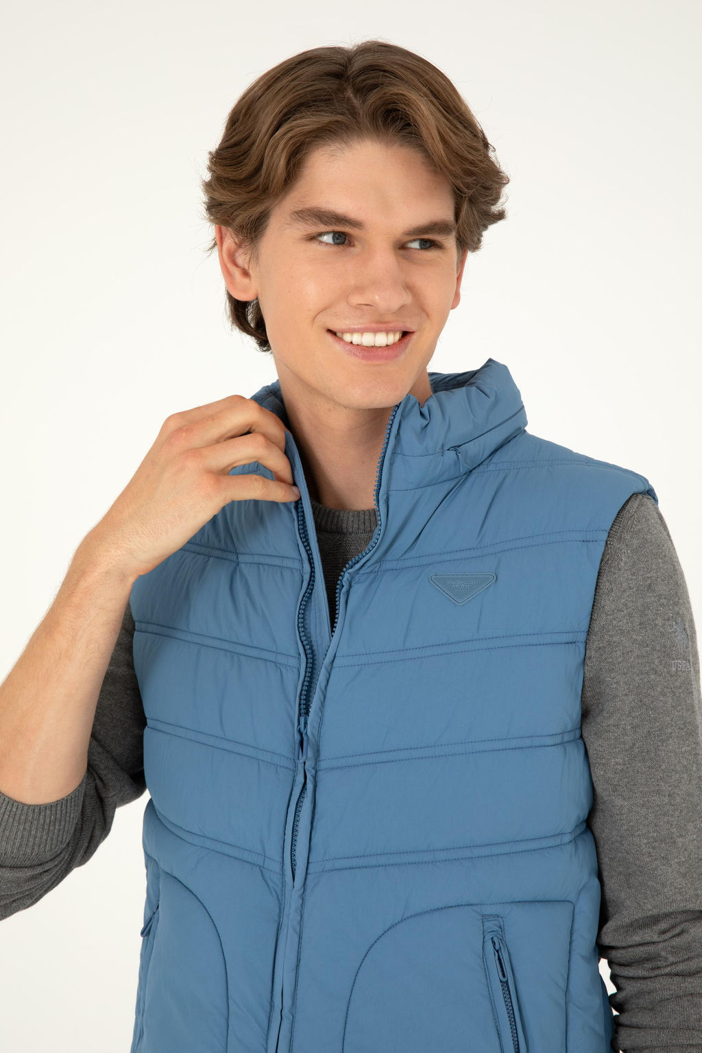Мужской темно-синий жилет Неожиданная скидка в корзине - U.s. polo assn фото 2