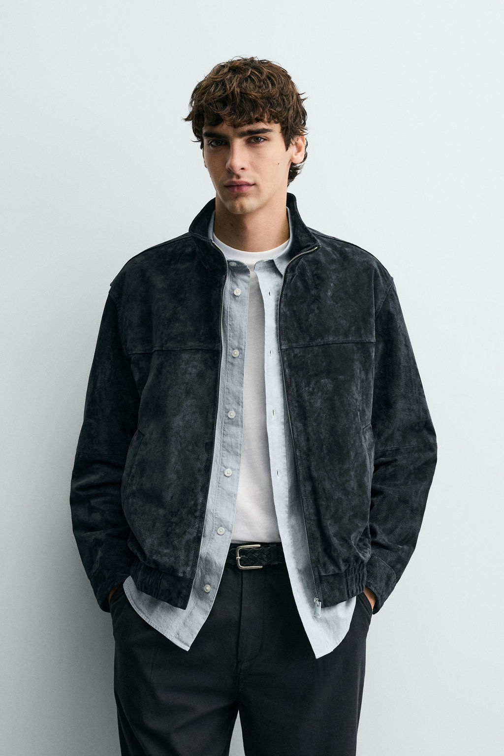 SUEDE LEATHER JACKET - Zara фото 2