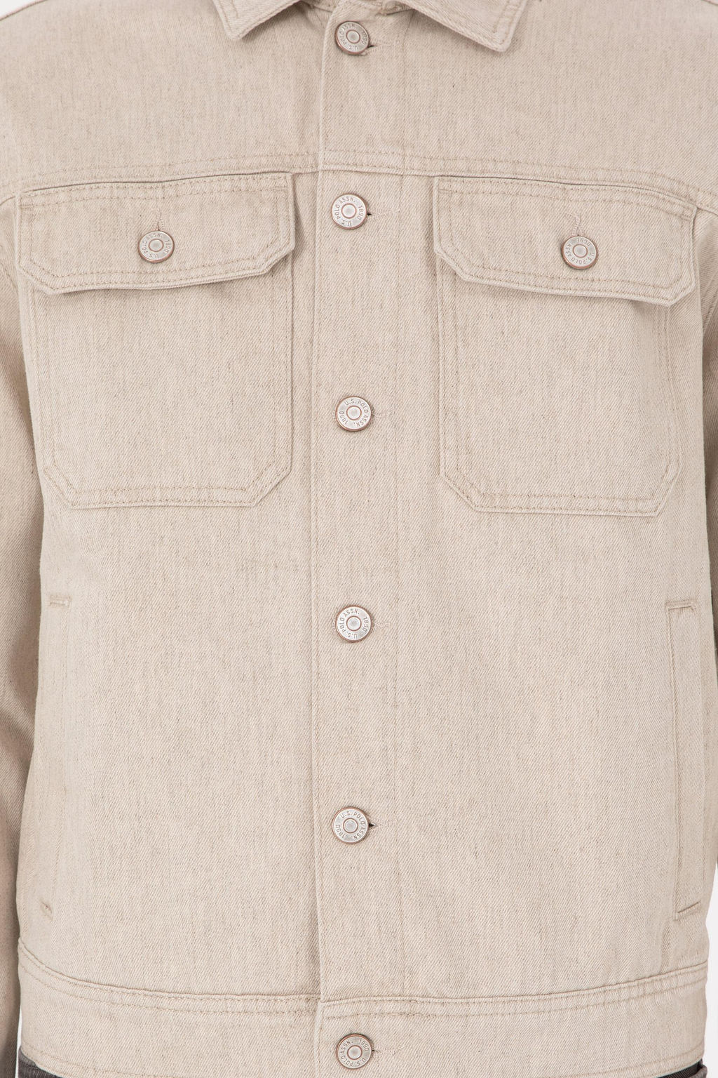 Мужская бежевая джинсовая рубашка Неожиданная скидка в корзине - U.s. polo assn фото 6