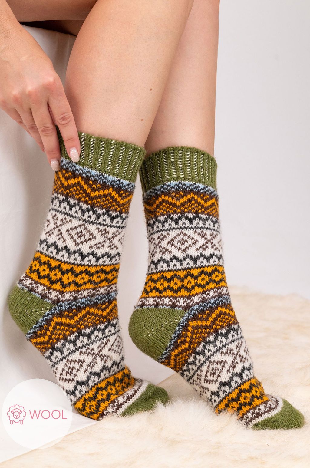 Женские шерстяные носки Happyfox