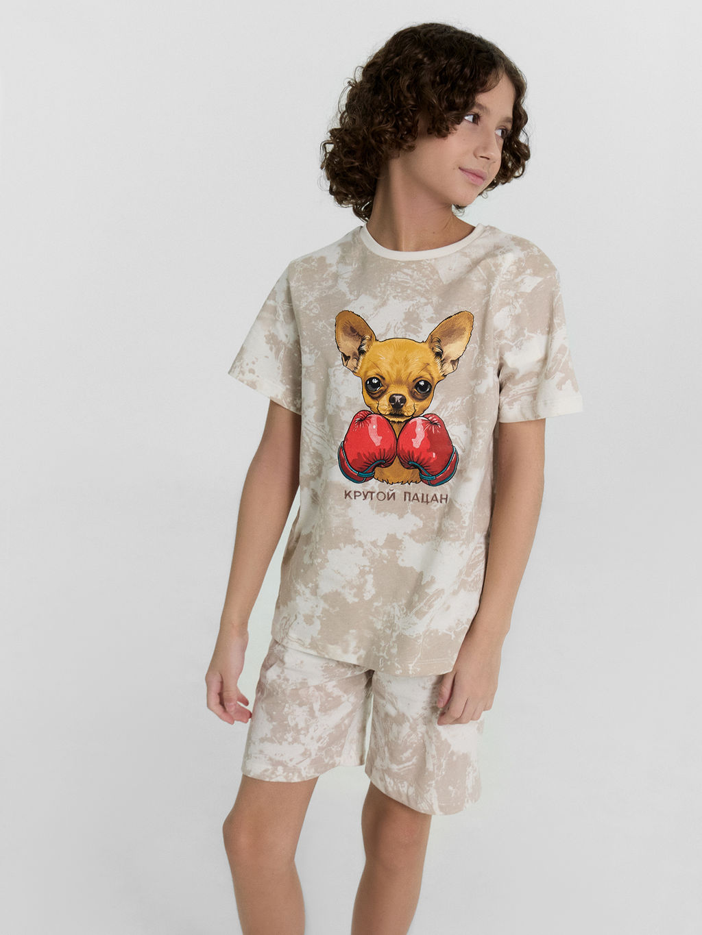 Комплект домашний для мальчиков с принтом и надписью Крутой пацан - Mark formelle фото 2