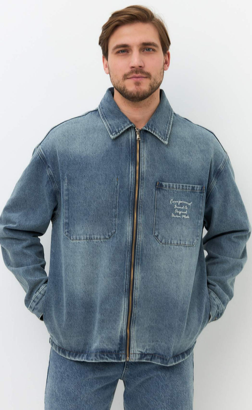 Куртка джинс F511-1253-1 l.blue