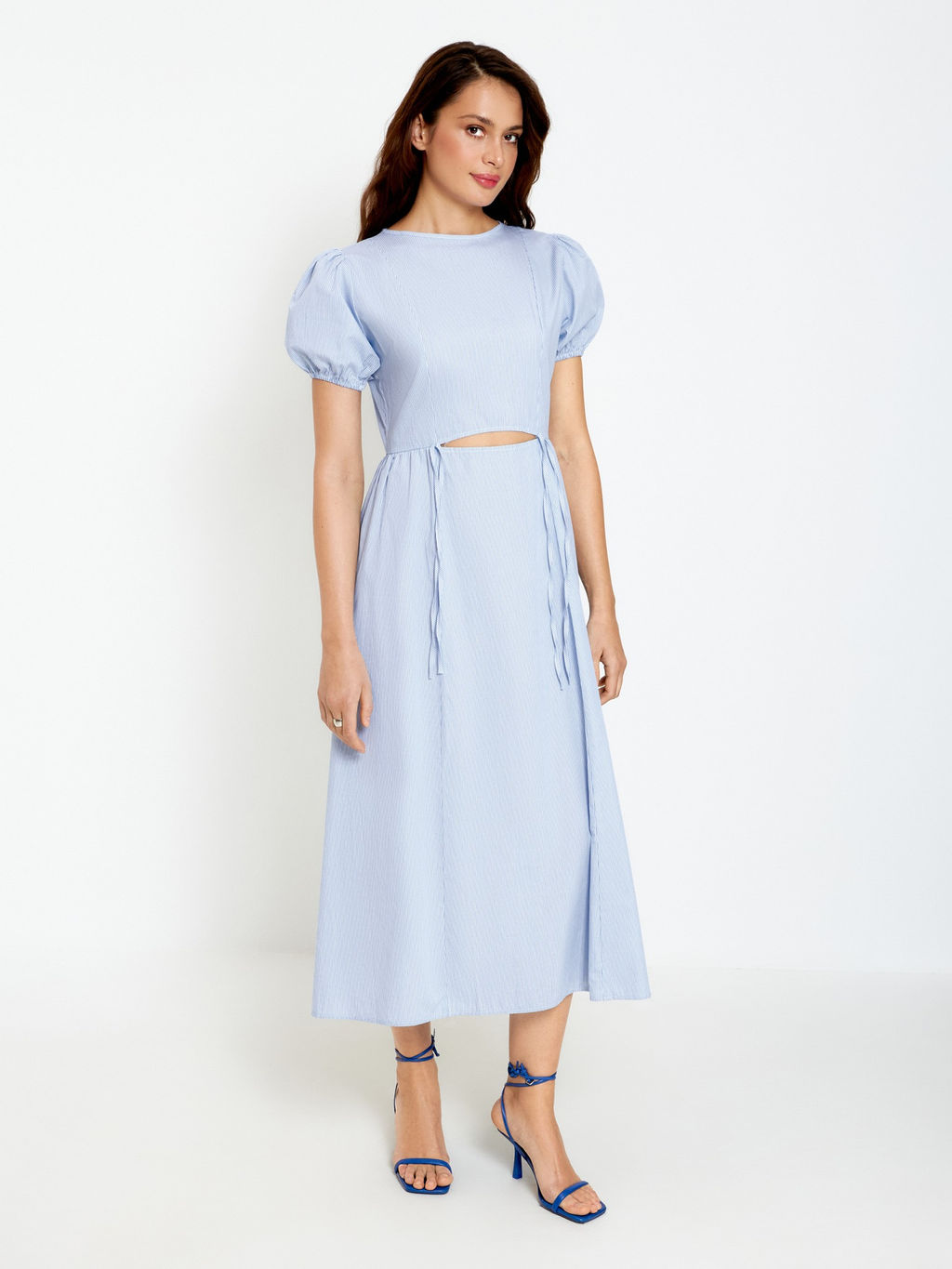 Платье жен. Michaela голубая полоска - Concept club фото 2