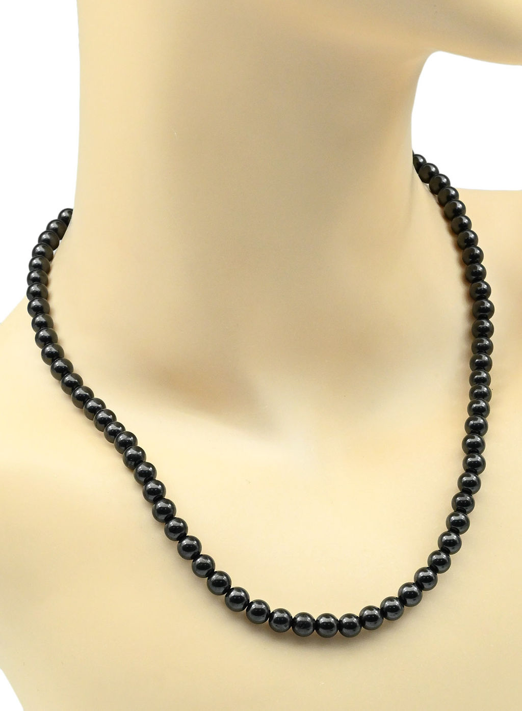 Бусы из шунгита натурального шарик 6мм, 47см