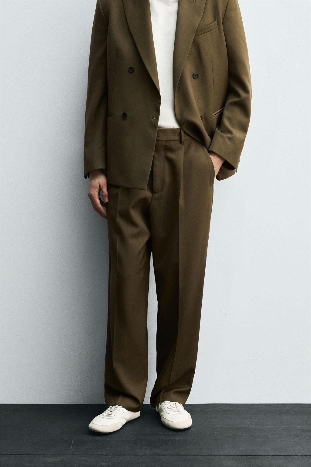 LIMITED EDITION SUIT TROUSERS WITH PLEATS - Zara фото 2