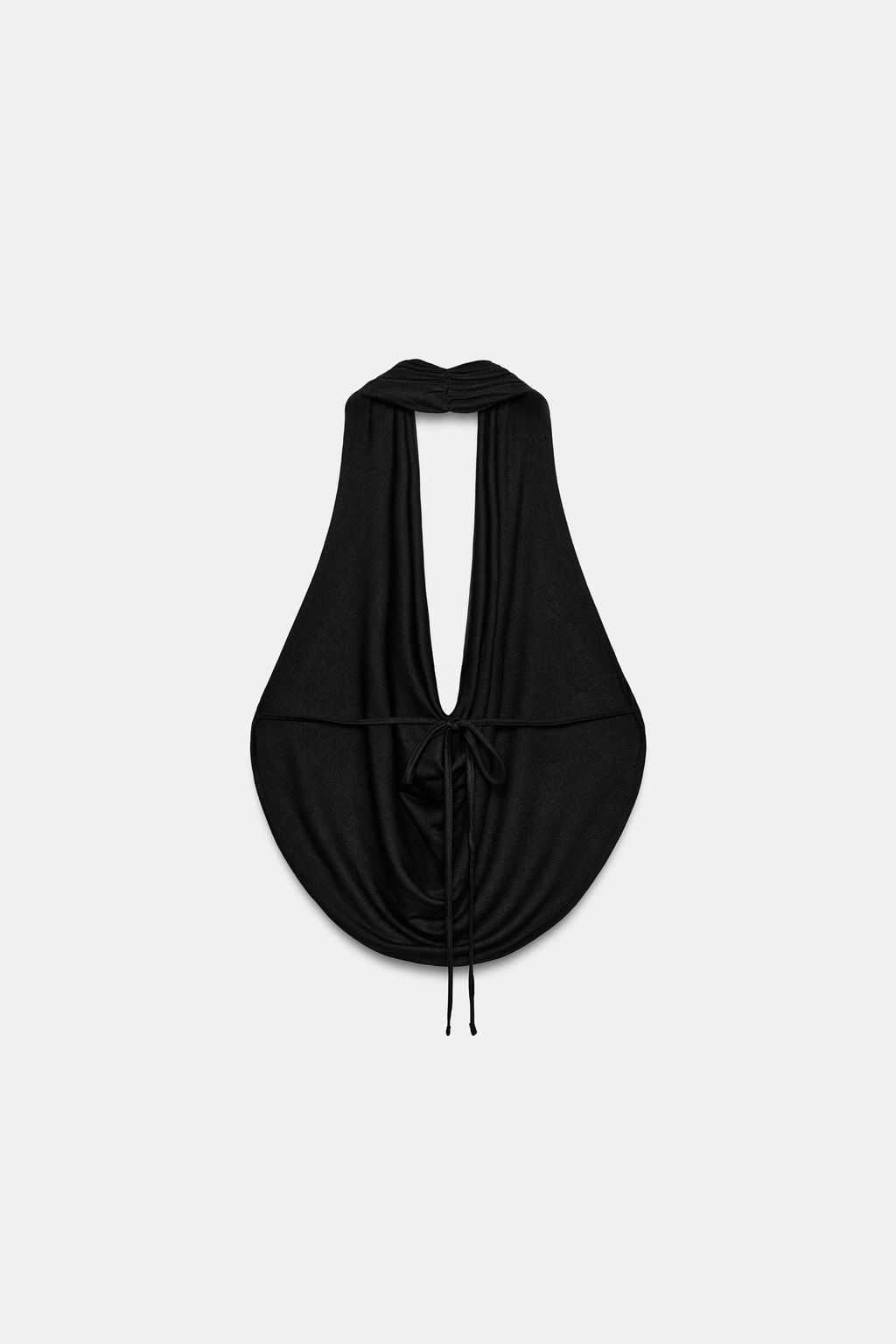 TOP HALTER DRAPEADO / Negro - Zara фото 7