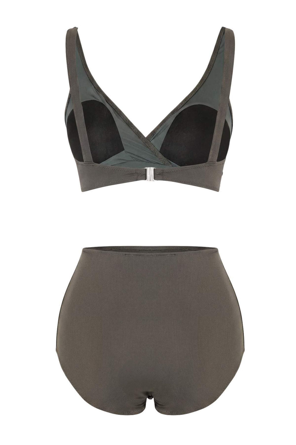 Haki*St Duz Balconette Brief Normal Bel Atma Kap Bikini Tak?m? TBESS26BT00192 - Trendyolmilla фото 2