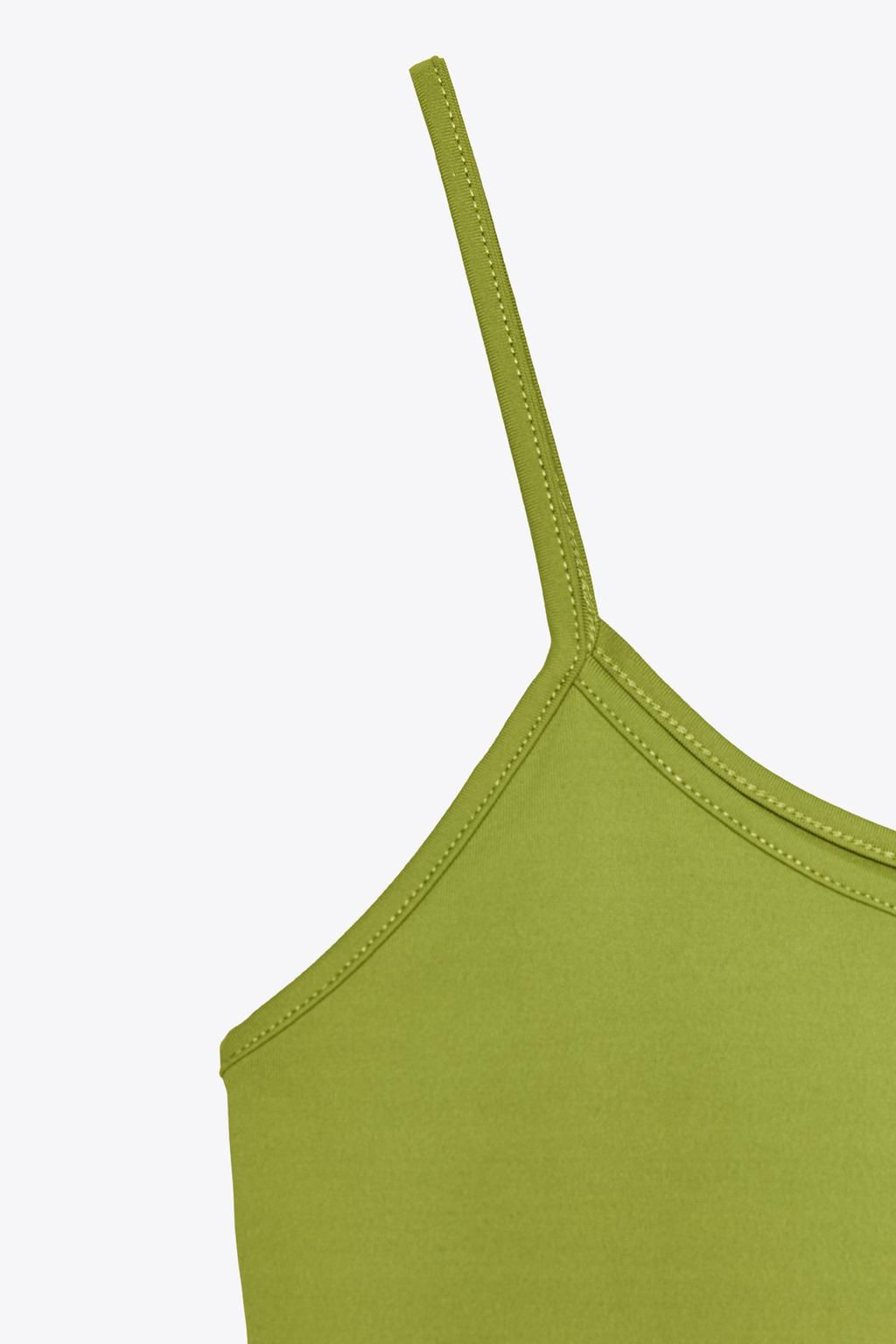 POLYAMIDE TOP WITH THIN STRAPS - Zara фото 50