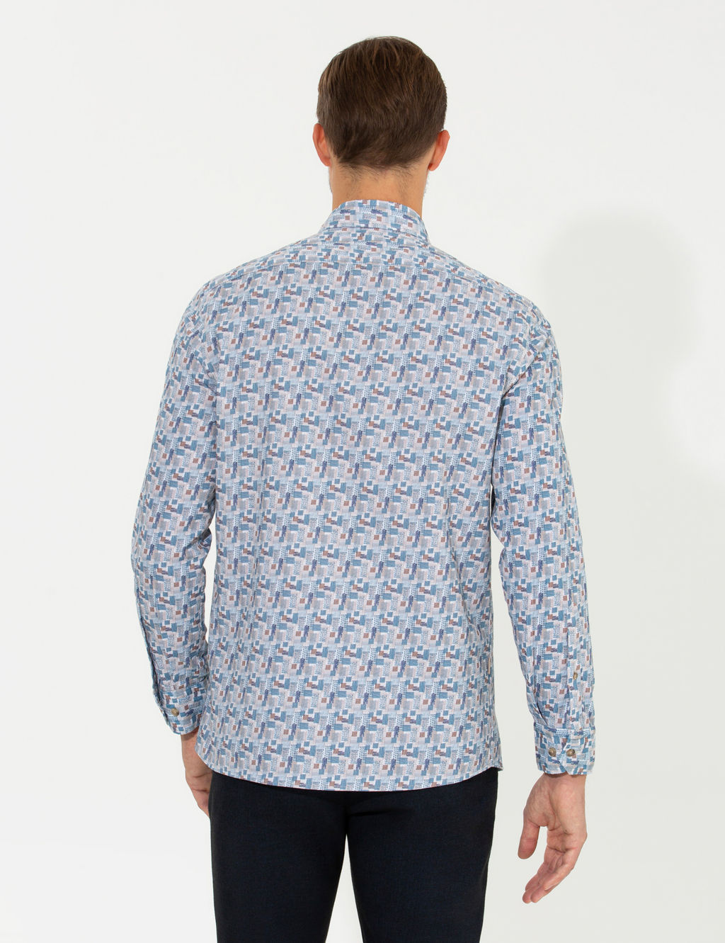 Bej Slim Fit Uzun Kollu G_mlek