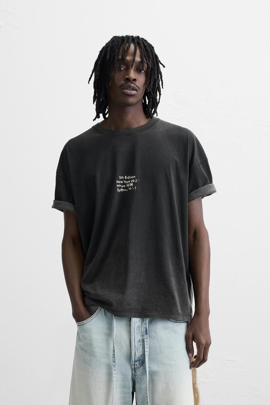 FADED T-SHIRT WITH PATCH - Zara фото 2