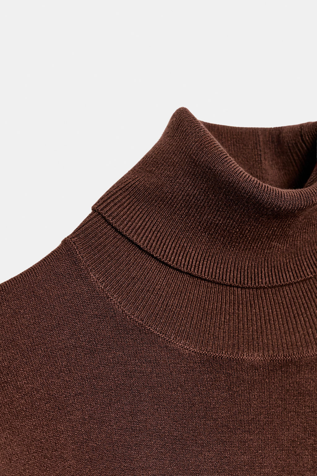 JERSEY B?SICO PUNTO LISO / Chocolate - Zara фото 7