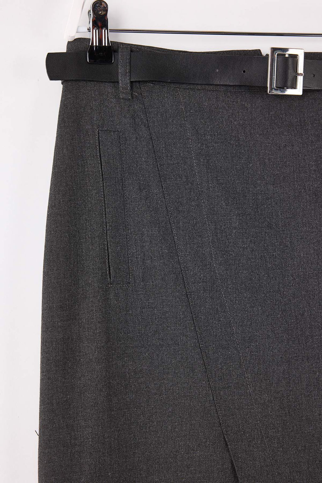TRENDYOLMILLA Antrasit Kruvaze Kapama Maxi Boy Dokuma Etek TWOAW25ET00082  фото 17