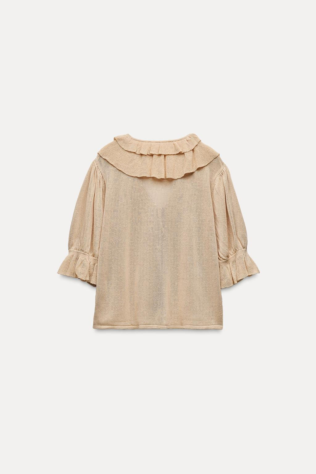 RUFFLED KNIT TOP - Zara фото 2