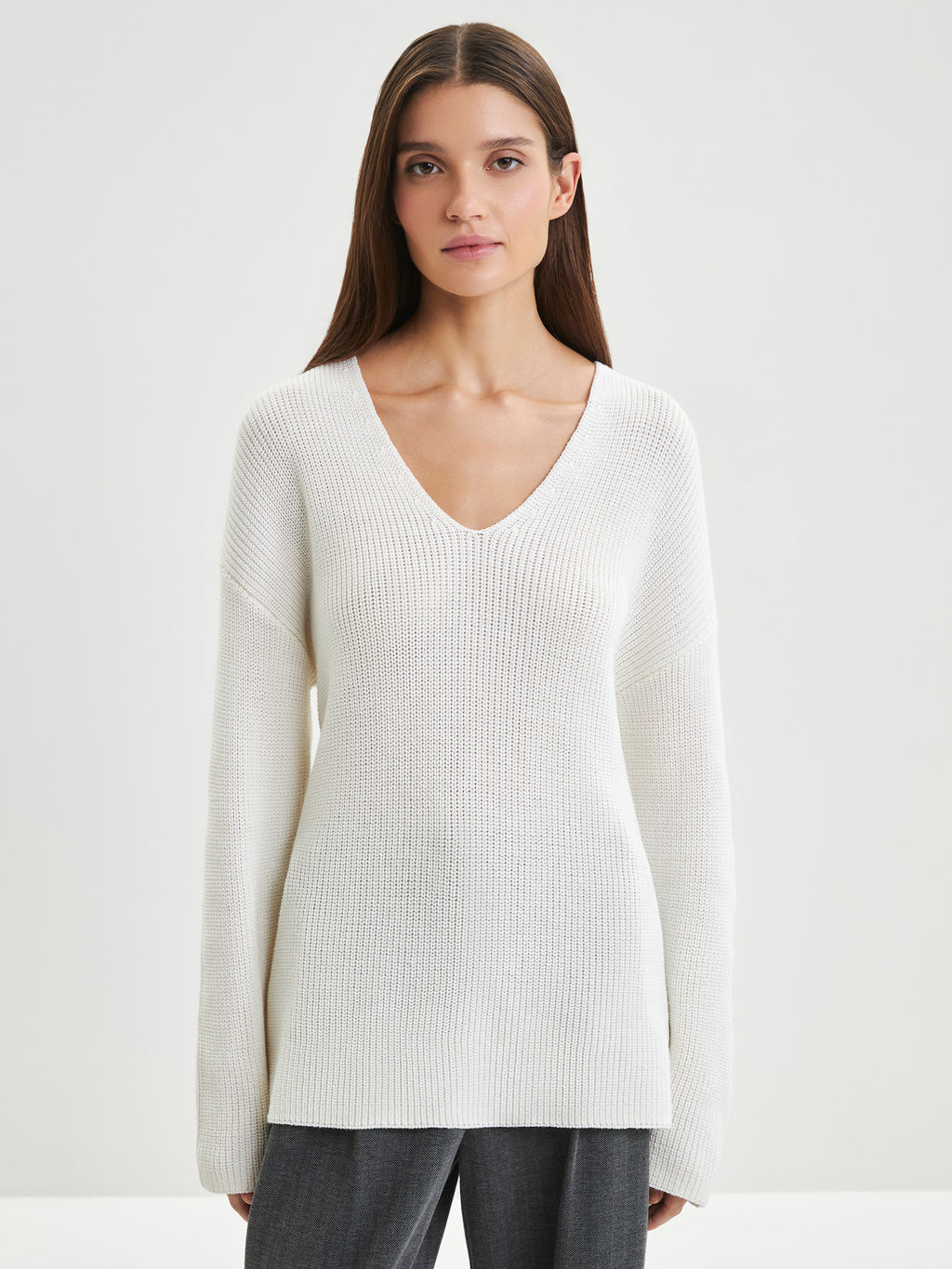 Джемпер с вырезом / Zarina  фото 3