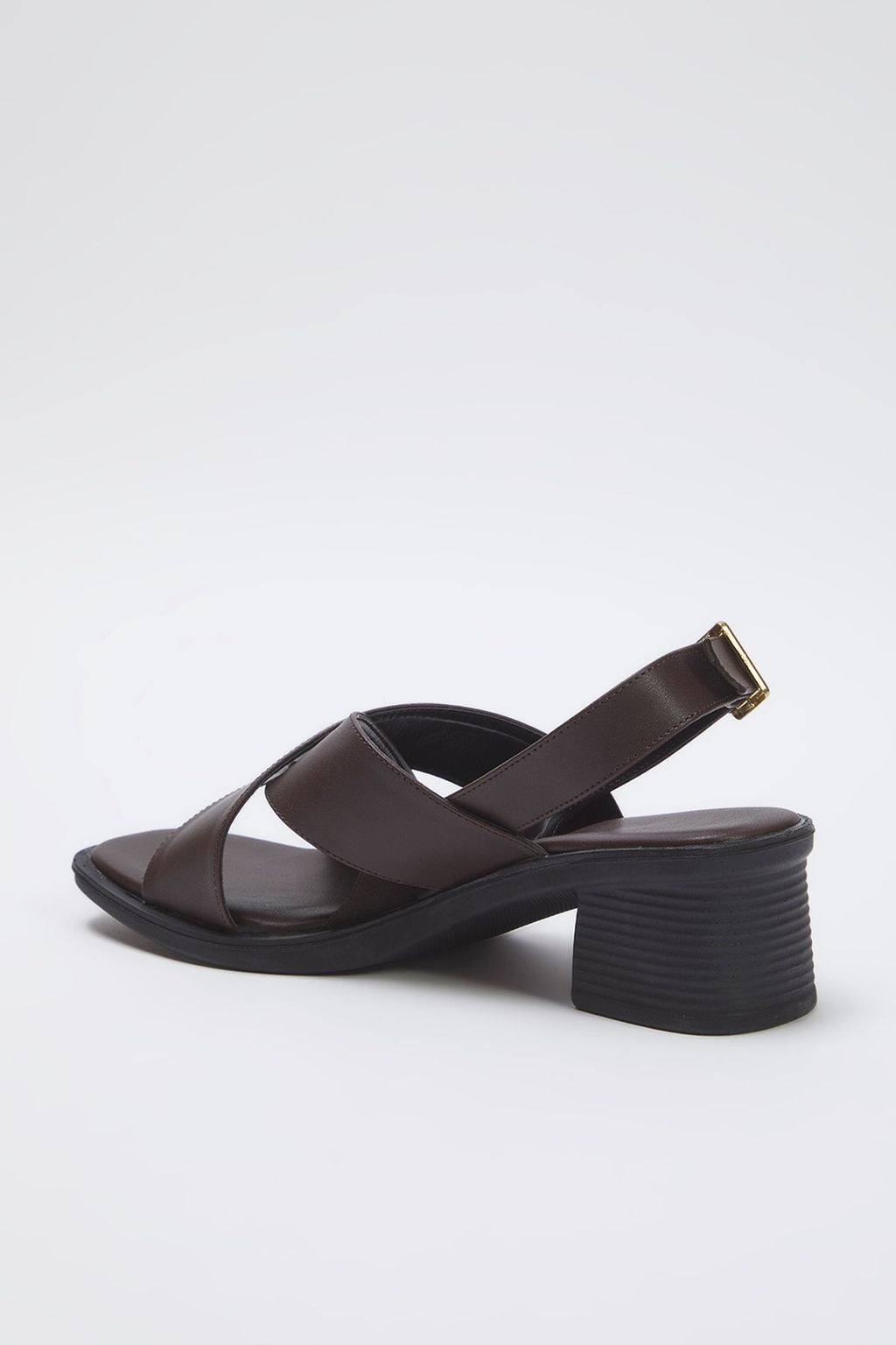 Trendyol Shoes Kahverengi Blok Topuklu Ekstra Rahat Kad?n Topuklu Sandalet TAKSS25TO00034 - Trendyolmilla фото 7