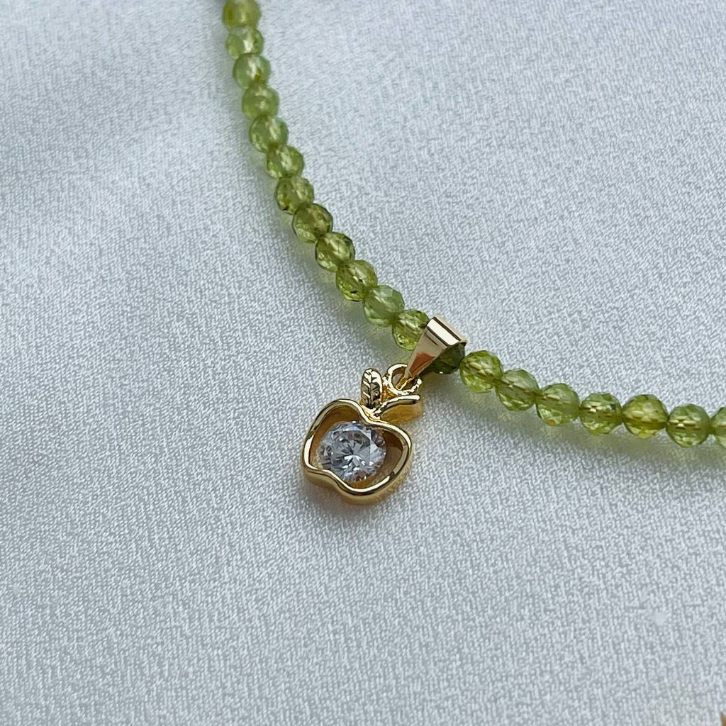 Колье из Турмалина и Хризолита 42 см +