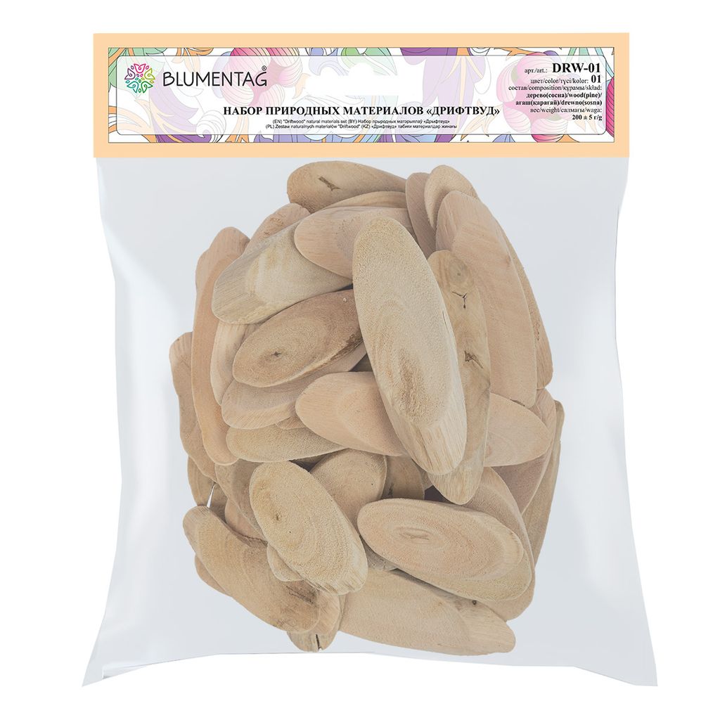 Blumentag DRW-01 Набор природных материалов дрифтвуд 200 г  5 г 01  фото 3