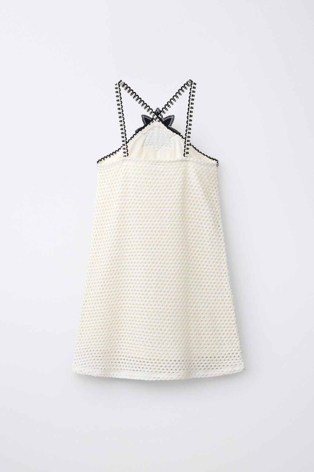 VESTIDO PUNTO CROCHET FLOR / Crudo - Zara фото 4
