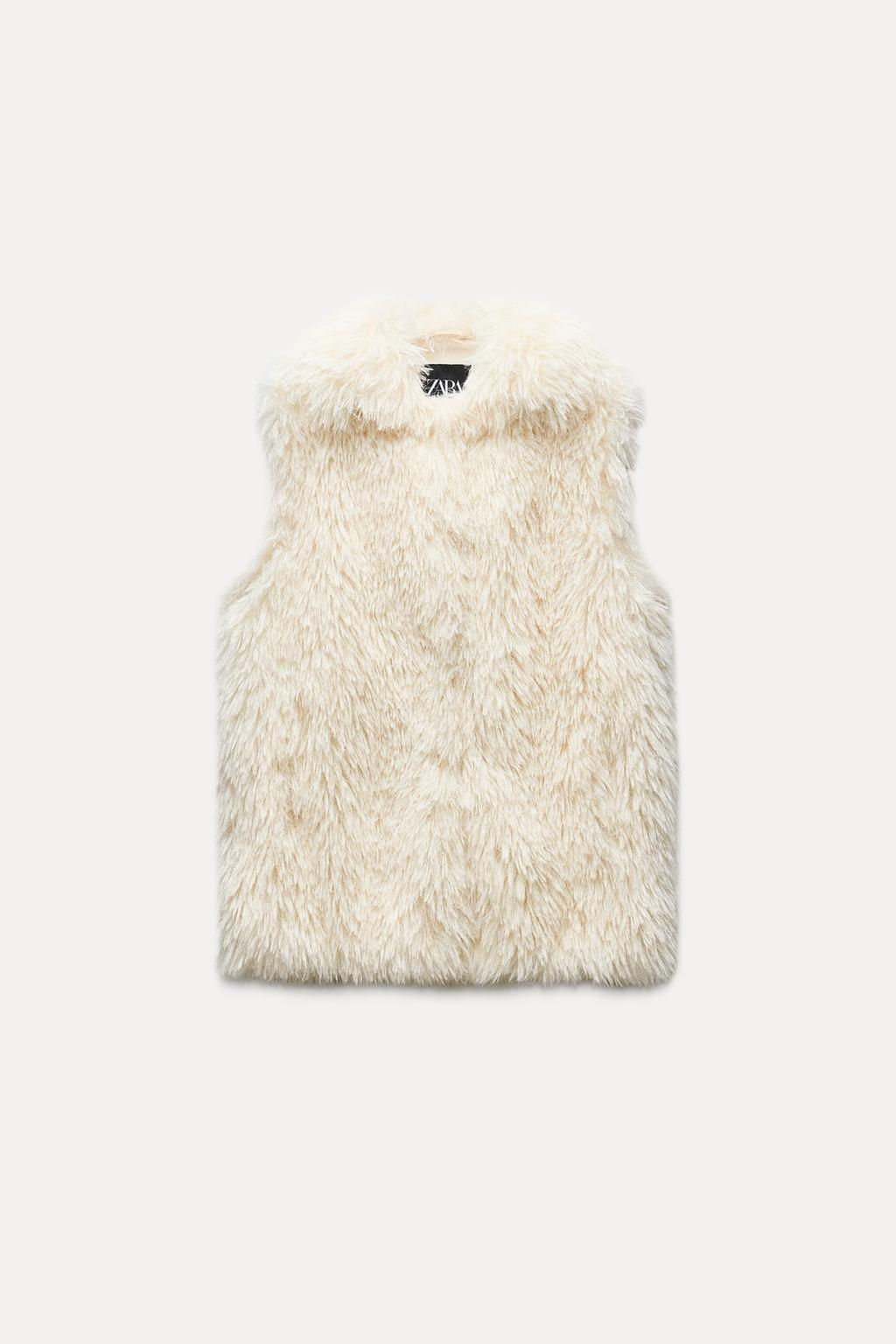 FAUX FUR WAISTCOAT ZW COLLECTION - Zara фото 5