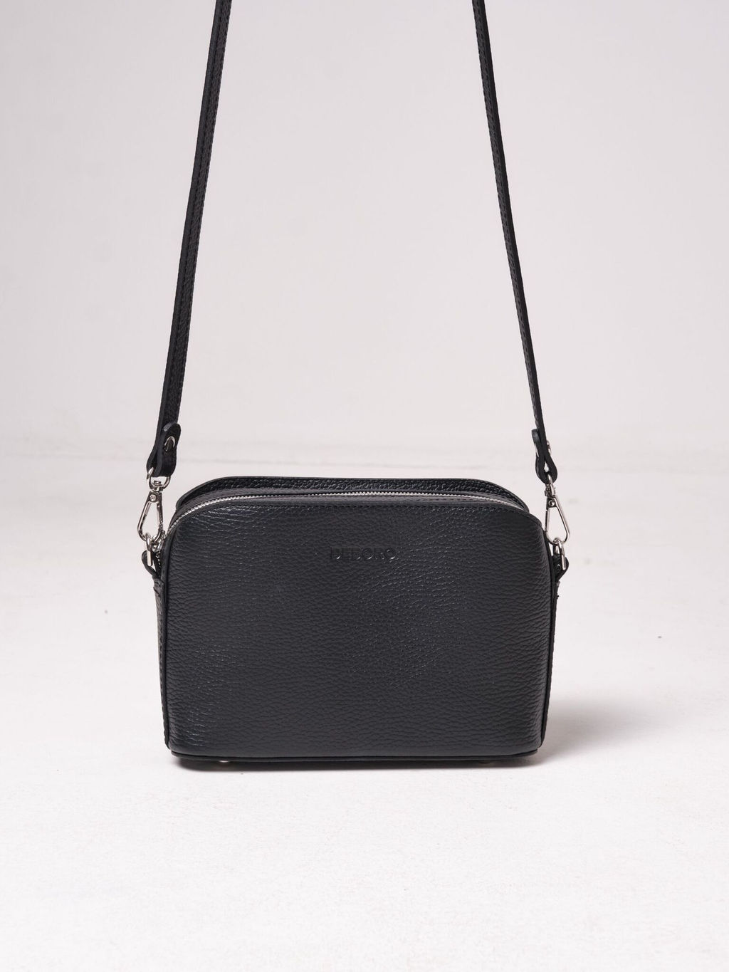 Сумка кожаная на плечо кросс-боди Deboro 30848 черный