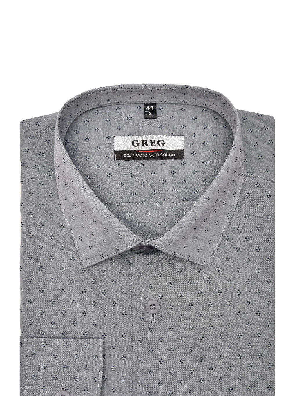 Сорочка мужская длинный рукав GREG 223/211/6186