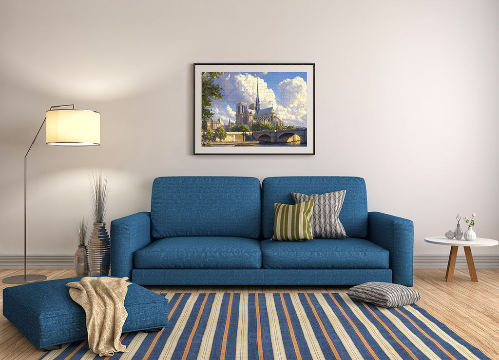 ФРЕЯ Пазл 1500 элемент. PZL-1500/43 Нотр-Дам над Сеной