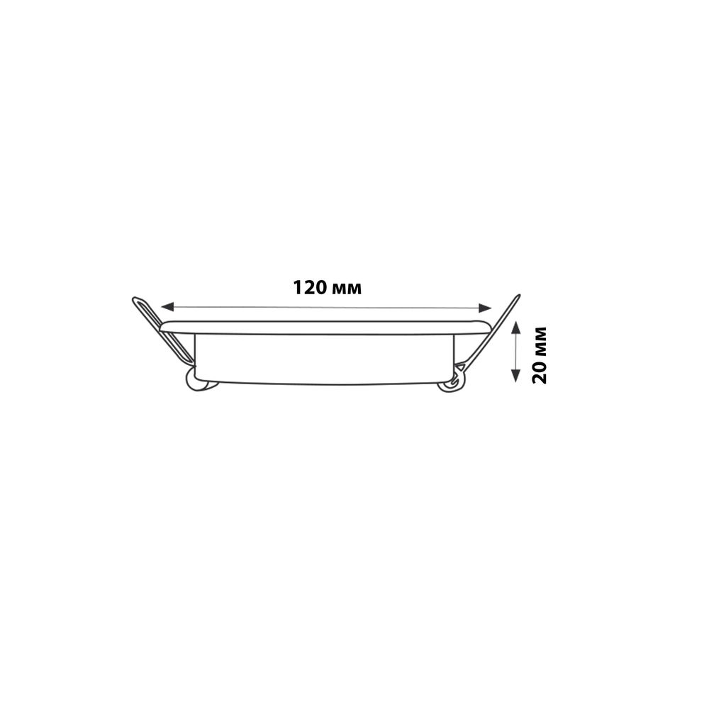 DLS-L157 GX53 GLASSY/CLEAR 3D Светильник декоративный встраиваемый, серия Luciole. Без лампы, цоколь GX53. Доп. светодиодная подсветка 4Вт. Металл/стекло. Зеркальный/Прозрачный, эффект 3D. ТМ Fametto