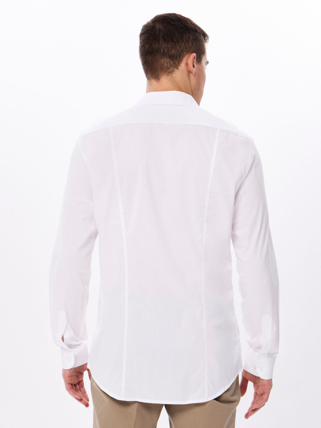 Сорочка мужская длинный рукав GREG 100/238/WH/SZR STRETCH
