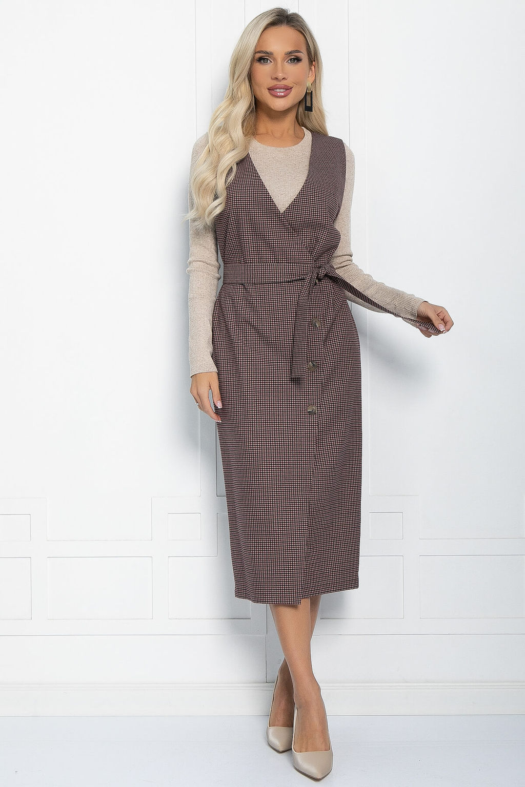 Сарафан Илга (коричневый) П11297 - Lt collection фото 6