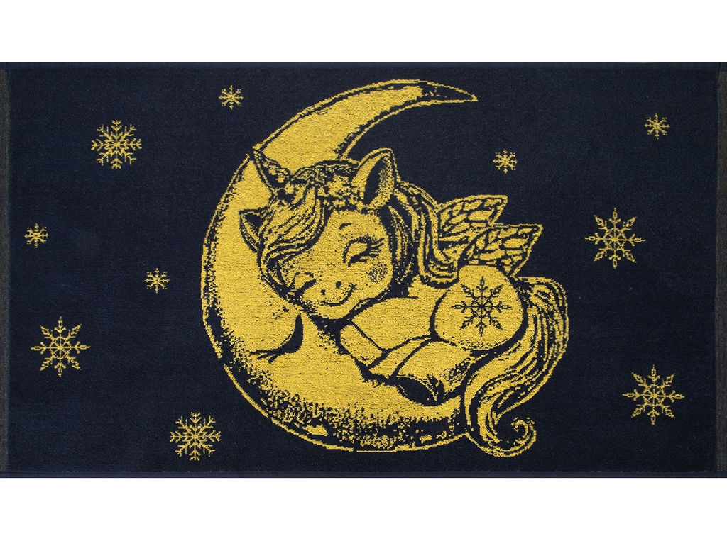 Полотенце махровое 6с103.412ж1 На луне(т.желтый) 50х90см