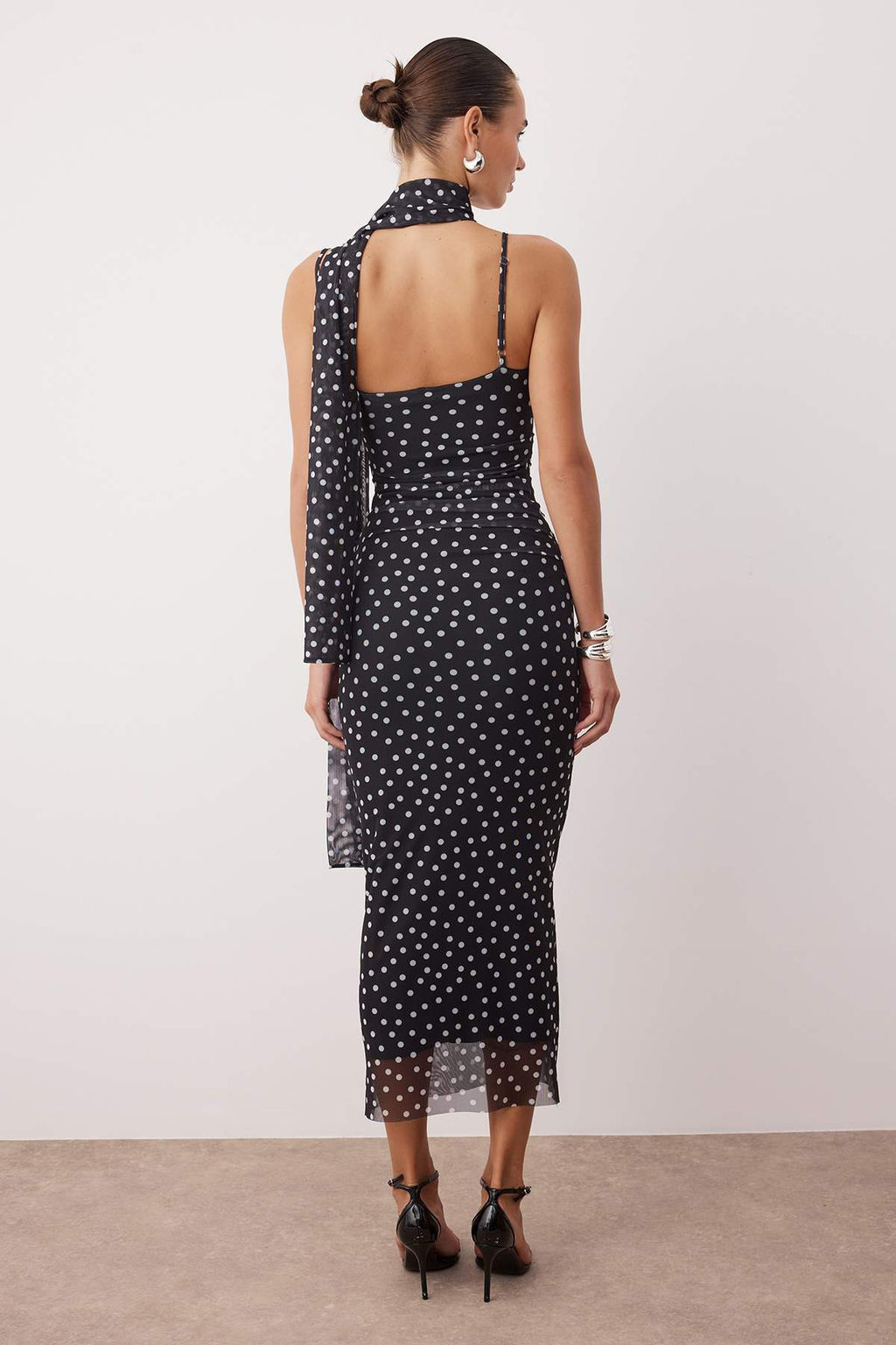 Yesil Fular Detayl? Tul Maxi Orme Elbise TPRSS25EL00314 - Trendyolmilla фото 21