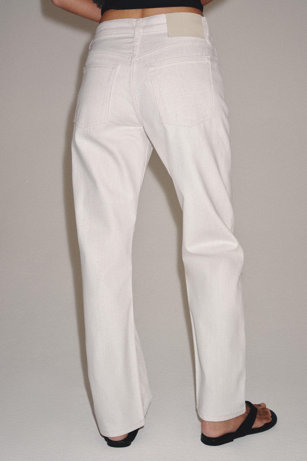 JEANS ZW COLLECTION RECTOS TIRO MEDIO / Crudo - Zara фото 3