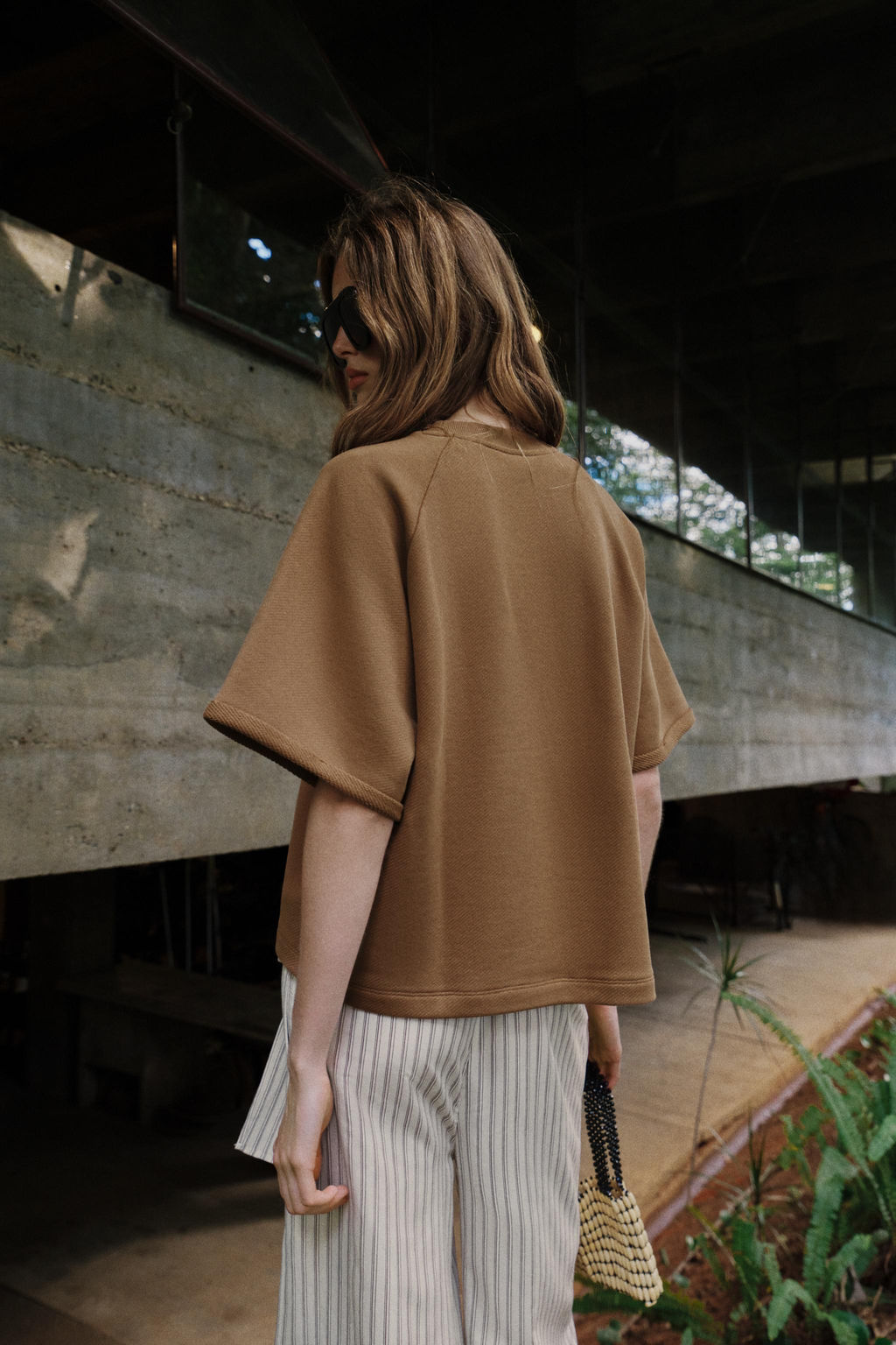 SUDADERA MANGA CORTA / Marr?n - Zara фото 4