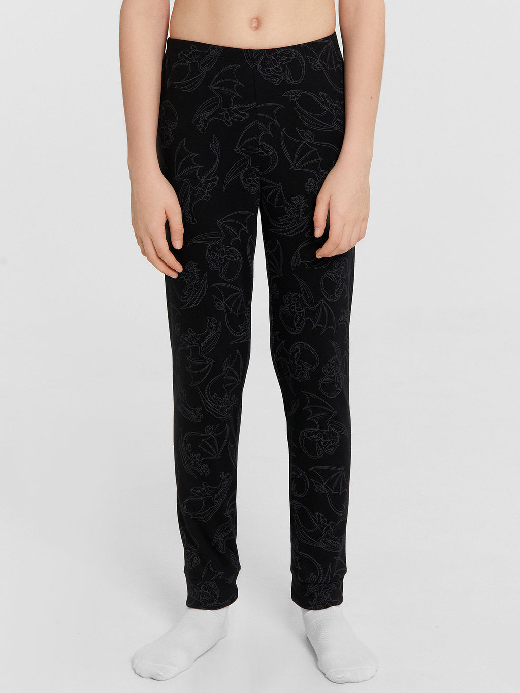 Комплект домашний для мальчиков черный с принтом драконы - Mark formelle фото 5