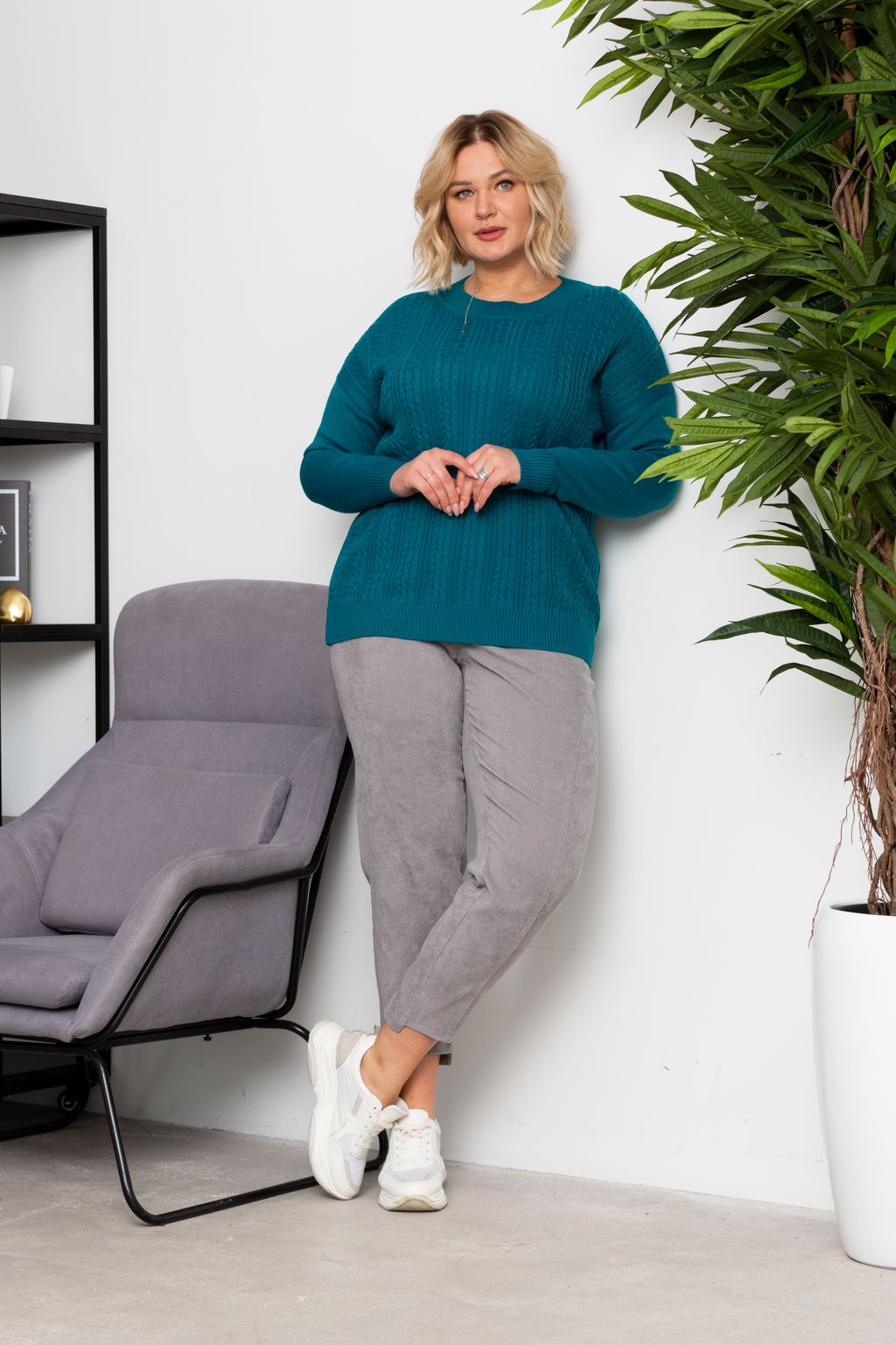 Джемпер Элизабет Морская Волна - Intikoma фото 6